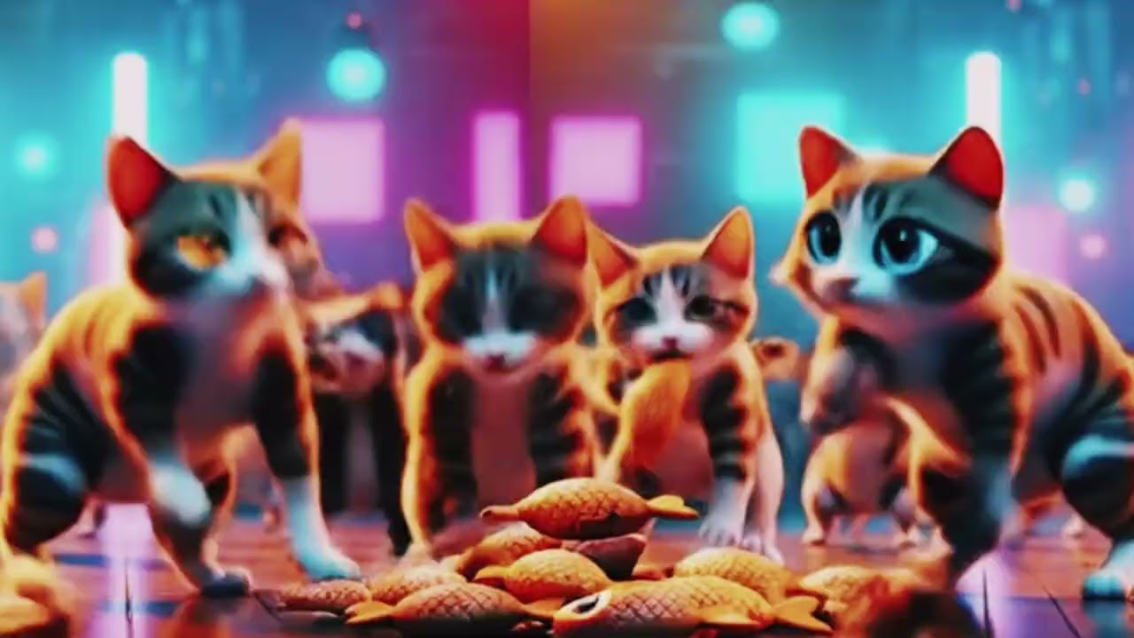Cats fun filled Dance/Cats and Kittens Dance #catvideos12