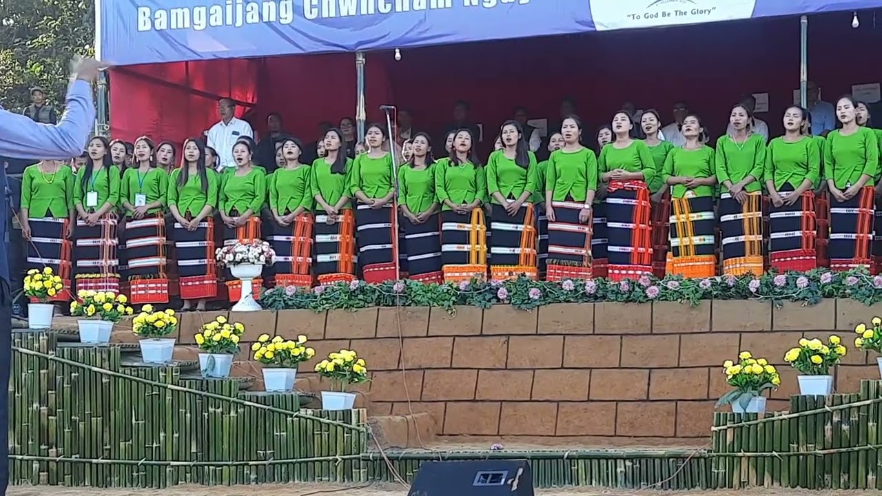 Bamgaijang Baptist Church Choir presenting hallelujah chorus