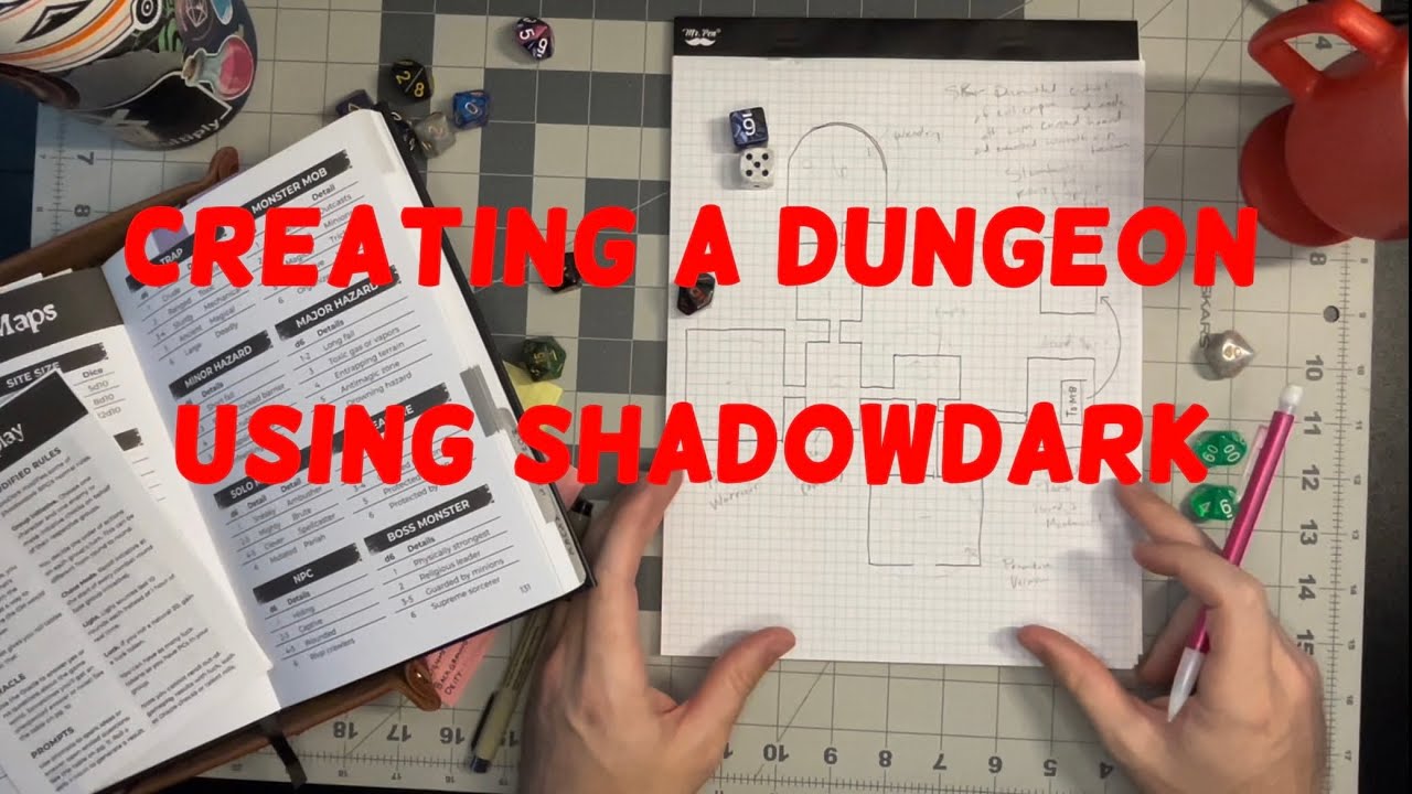 Создание подземелья для одиночной игры с помощью Shadowdark — дизайн подземелья, часть 1