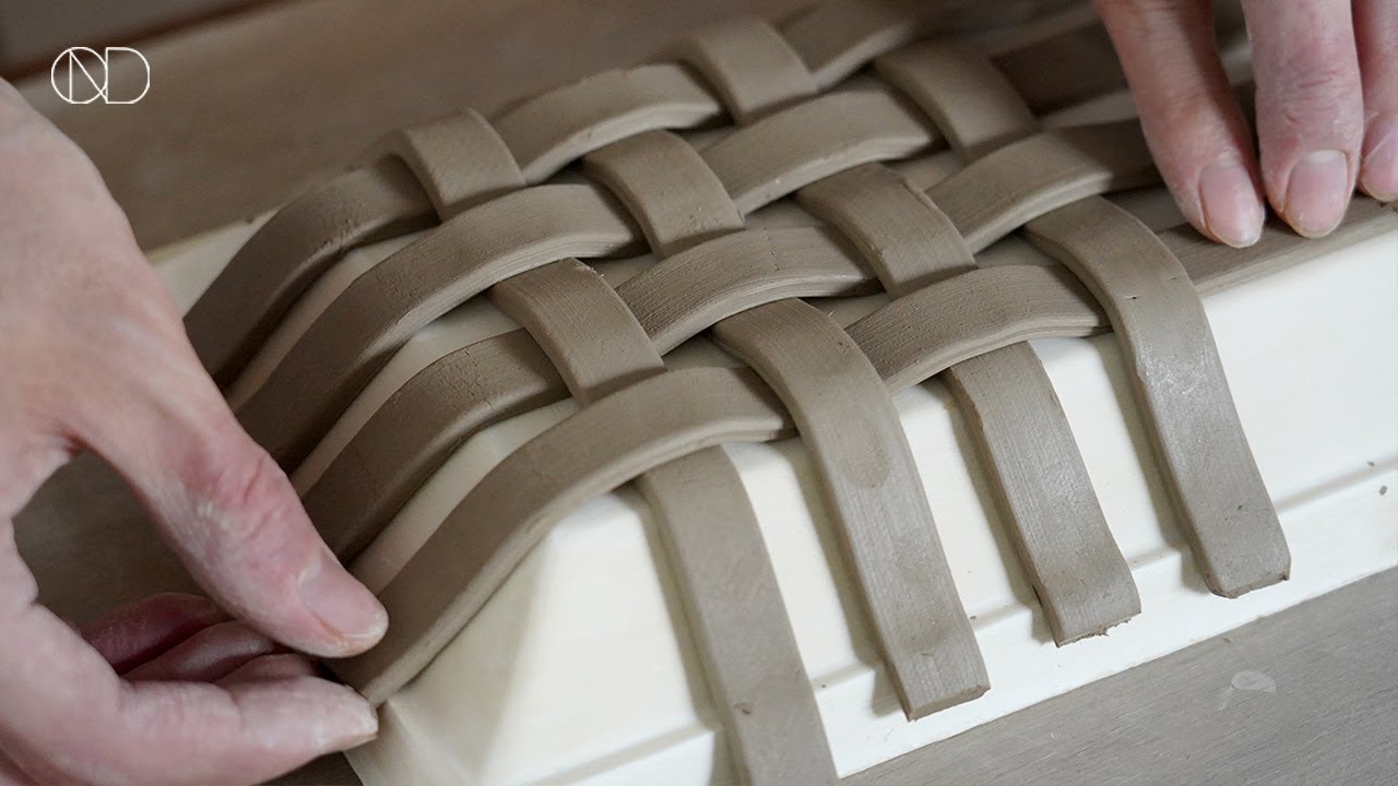 판작으로 만드는 도자기 접시  : Making a ceramic woven plate [ONDO STUDIO]