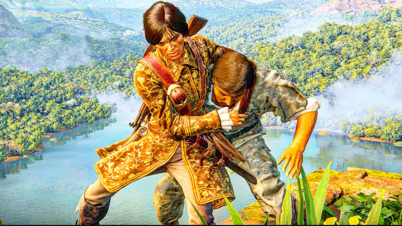 Uncharted Lost Legacy Remastered — Aggressive Pirate Outfit Stealth Kills | PS5