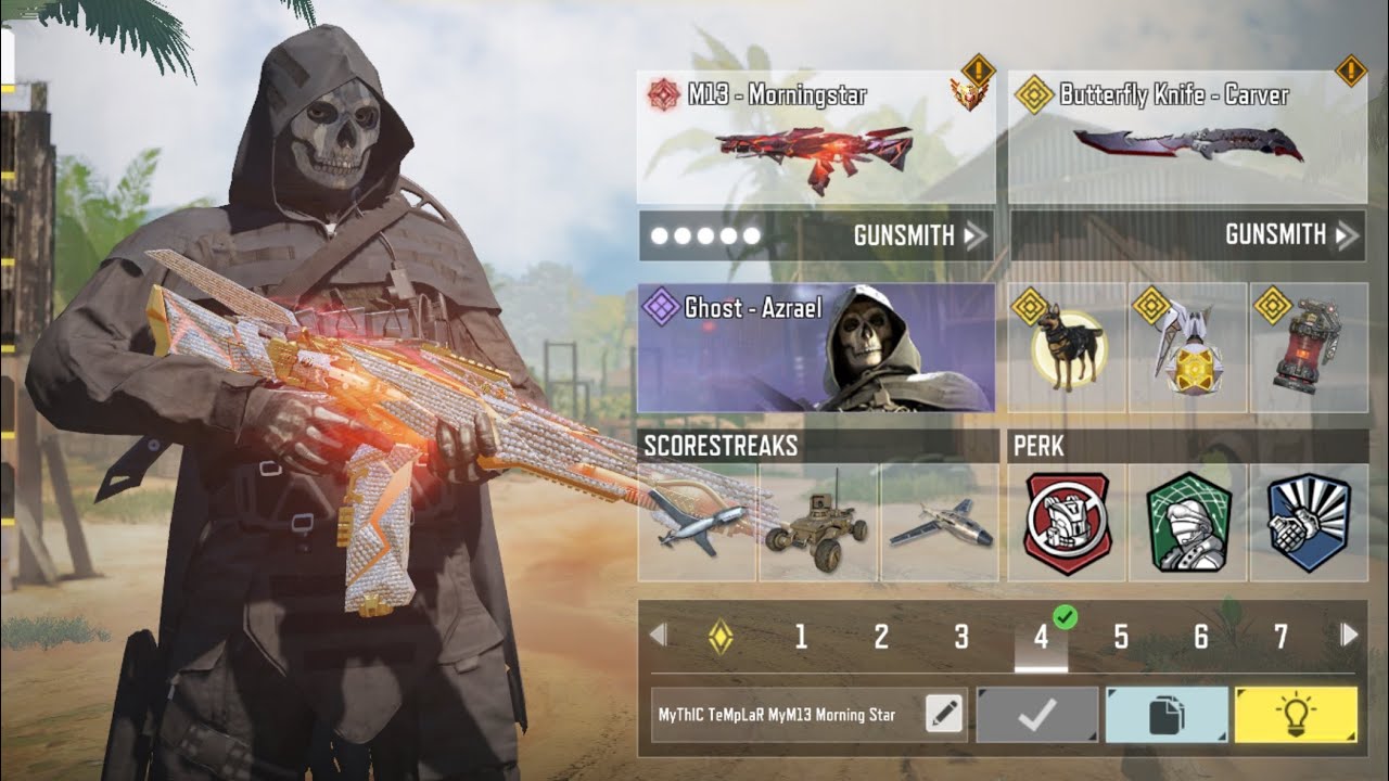 M13 MORNINGSTAR The Most Demanded Mythic AR is back with the GHOST AZRAEL to drop SND & TDM Gameplay