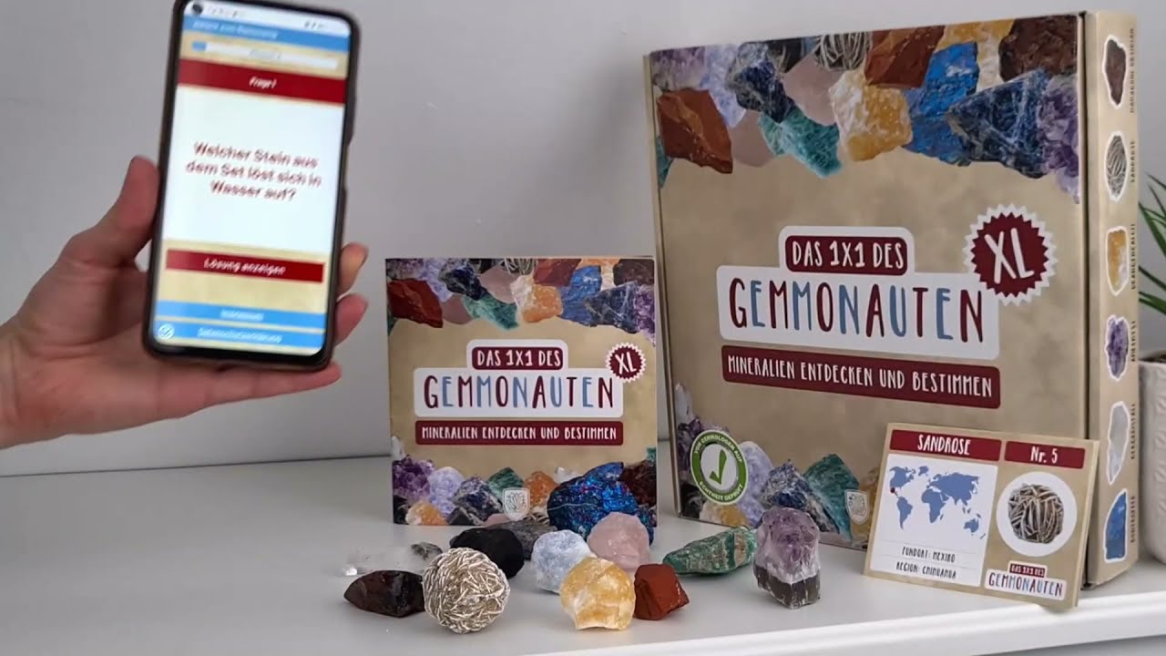 Mineralien & Edelsteine entdecken - mit dem Onlinekurs zum Set 