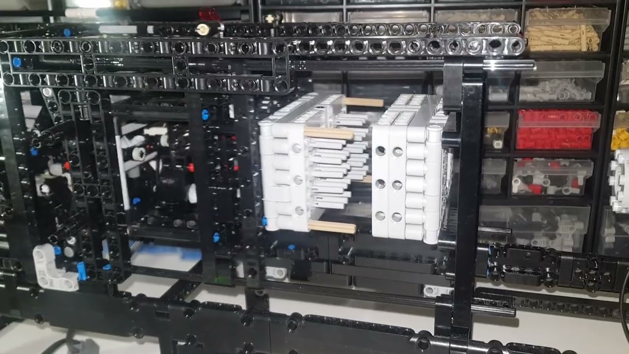 An injection molding machine made from Lego bricks