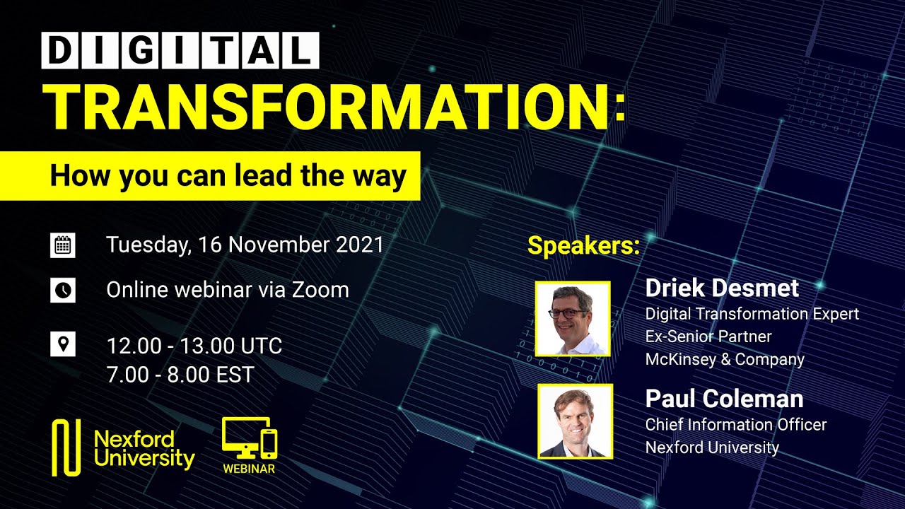 Webinar: Digital Transformation: How you can lead the way