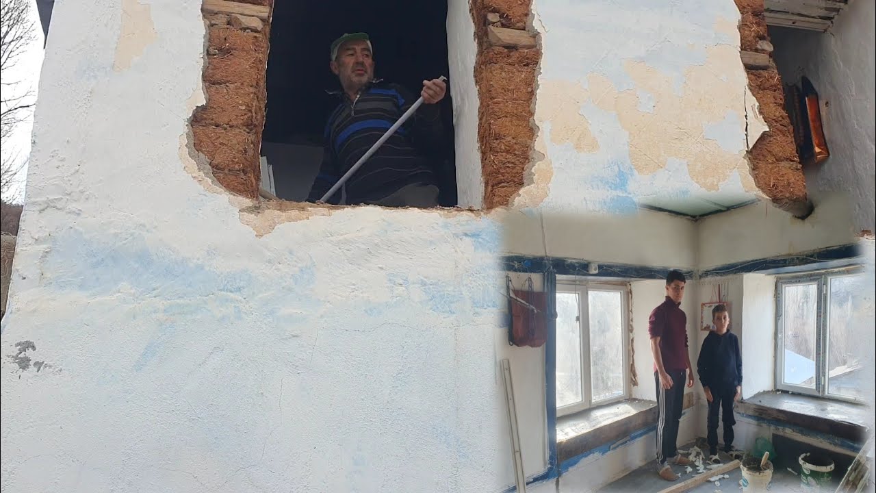 Köy evi tamirat tadilat eski ve yeni hali büyük ustanın eline sağlık 