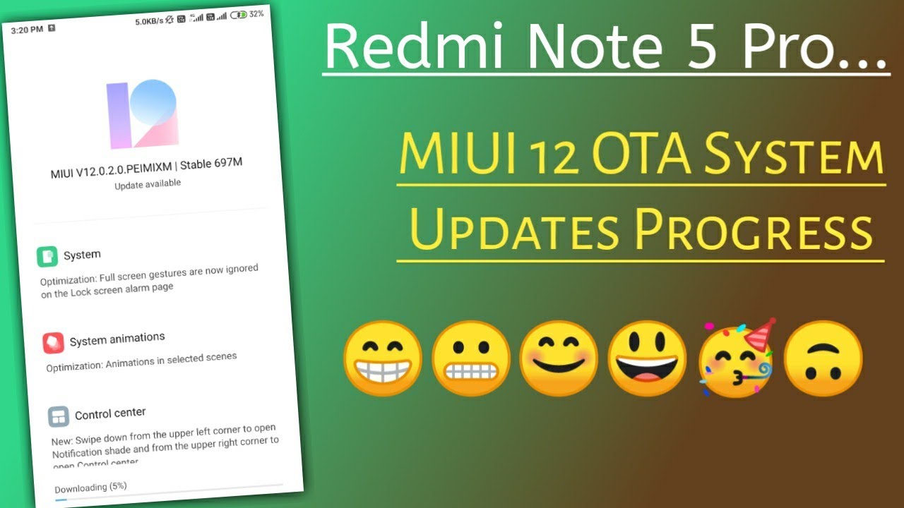 Redmi Note 5 Pro Miui 12 Official OTA System Updates Progress...???