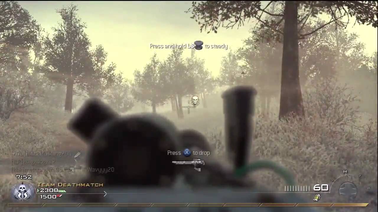 COD MW2 Team Deathmatch - Camping Stopped By Spawn!