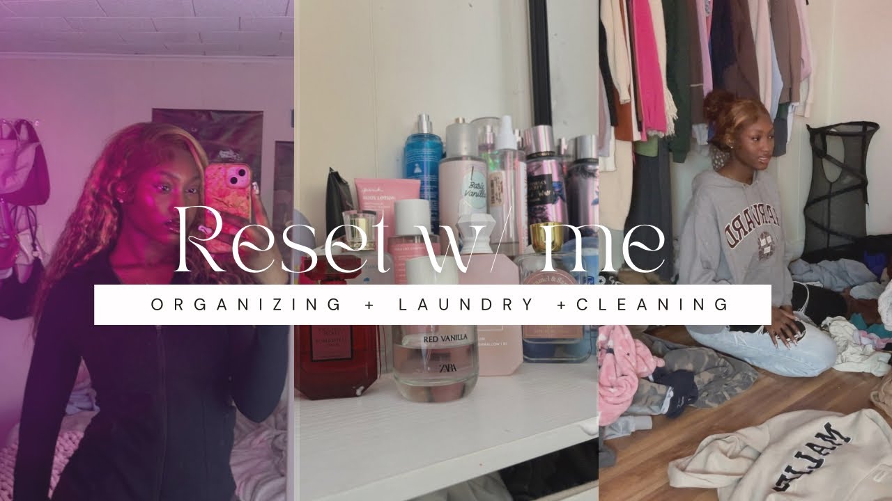 MONTHLY RESET 🎀✨ | declutter + laundry + organizing