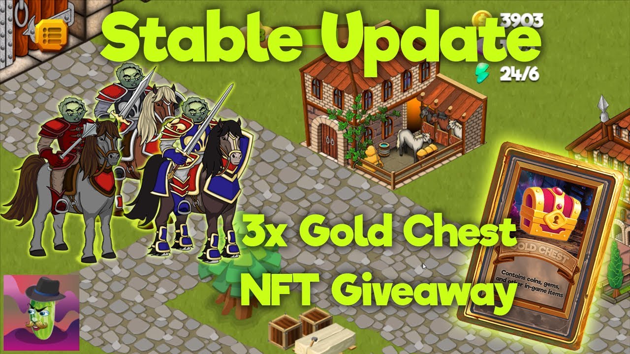 NFT Игра Veggies Farm - Обновление Stable - 3x Gold Chests Giveaway!!! - New Farming NFT Game