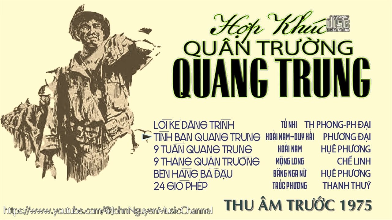 Hợp Khúc QUÂN TRƯỜNG QUANG TRUNG ♪ Nhiều Danh Ca ♪ Nhạc Vàng thu thanh trước 1975 ♪