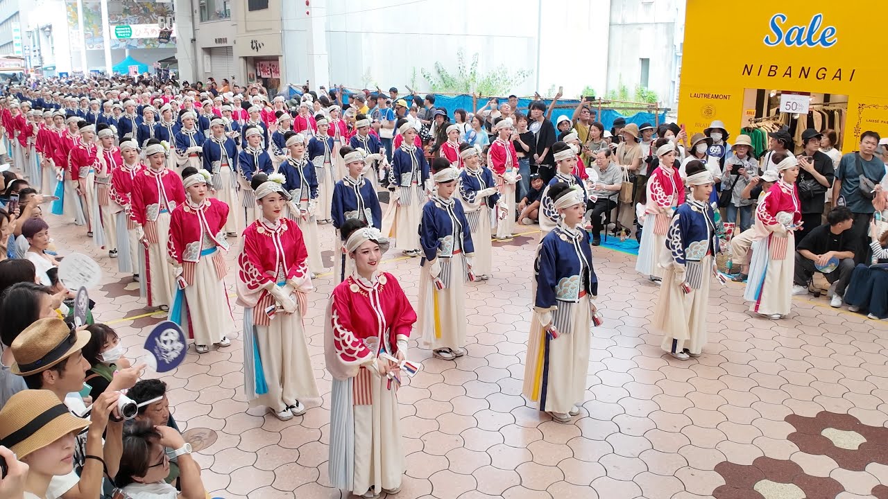[4K]  ほにや 高知よさこい 2024  本番1日目 帯屋町筋