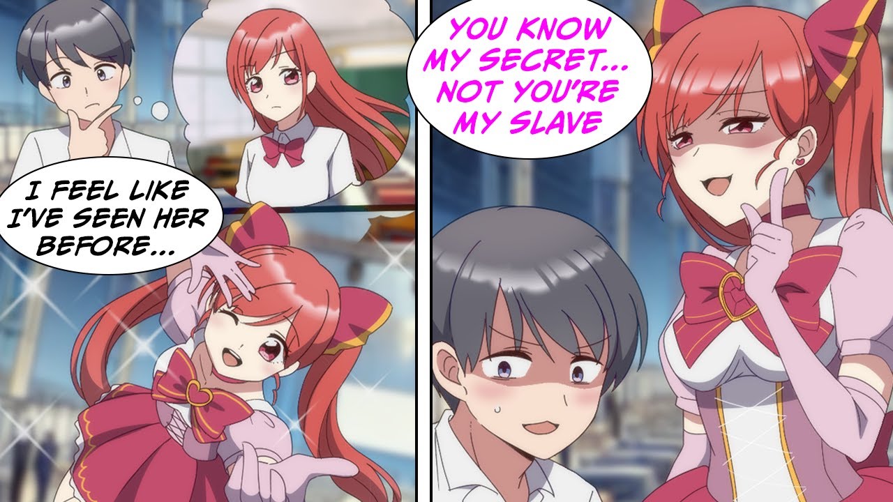 [Manga Dub] I found out the popular girl's secret identity, and now I'm her slave...!? [RomCom]