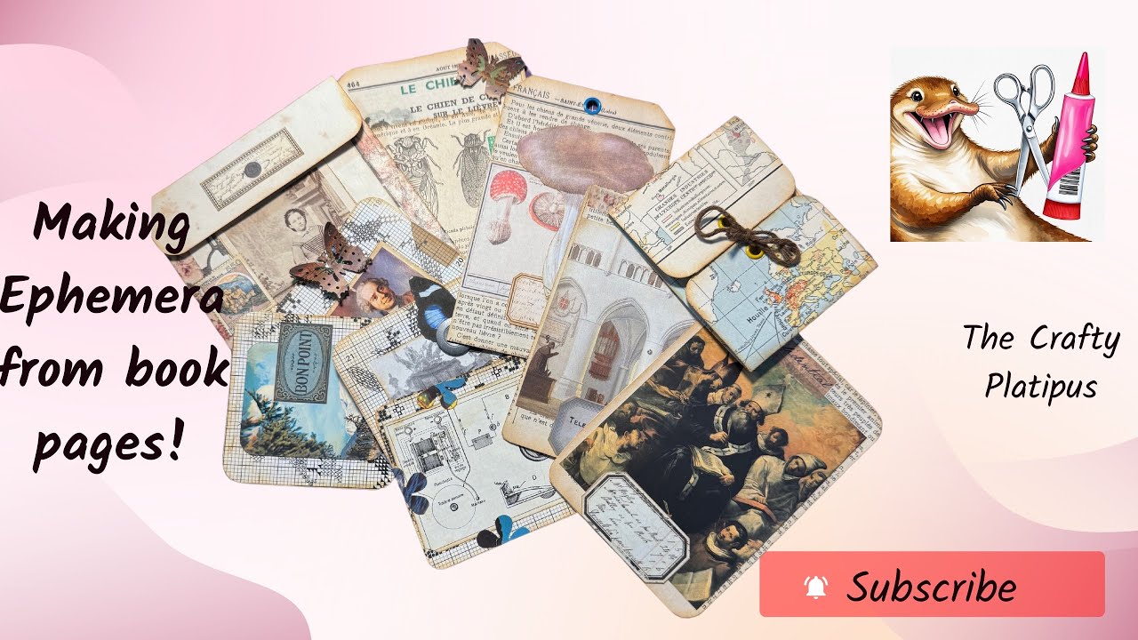 Let’s make lots of Ephemera from Book pages!