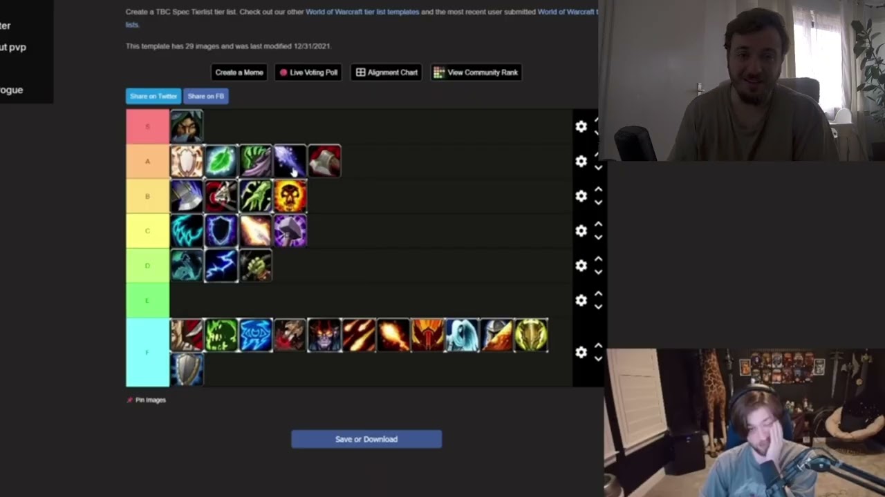 SODA's TIERLIST is KINDA BAD.. TBC CLASSIC ANNIVERSARY