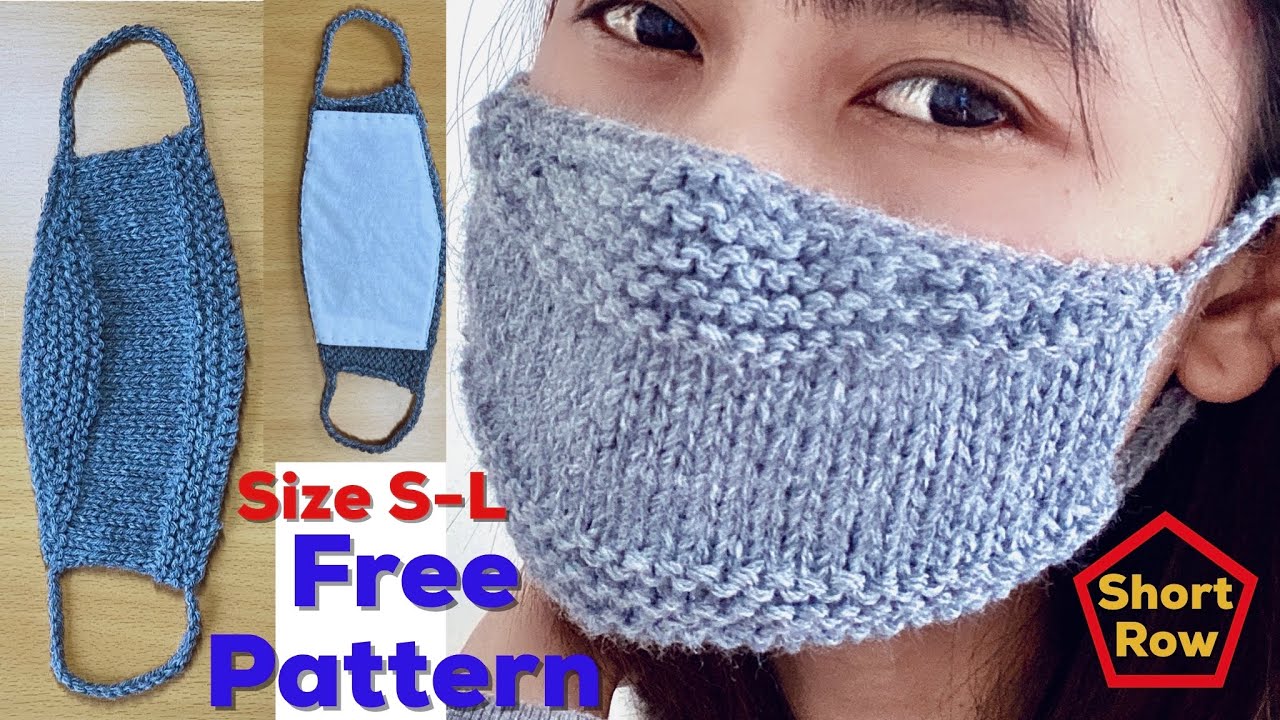 Easy knit mask (English sub), free pattern, knit mask keep warm, knit short row