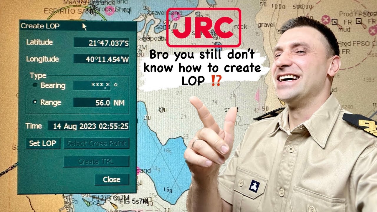 Всё ещё не знаете, как создать LOP в JRC ECDIS? Посмотрите!