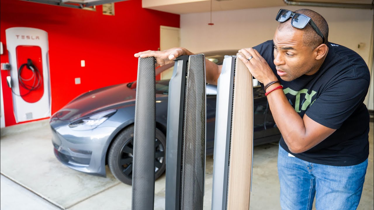 REAL Tesla Carbon Fiber Dashboard Replacement for your Model 3