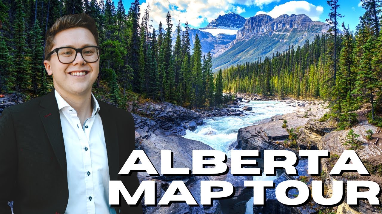 Alberta Map Tour | What city should you move to in Alberta? | Virtual Alberta map tour | AB Map Tour