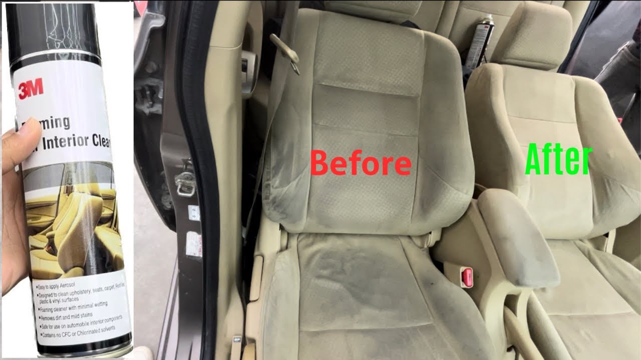 Car's interior cleaning at home😍 shocking results😮🔥 Is it because of 3M spray?