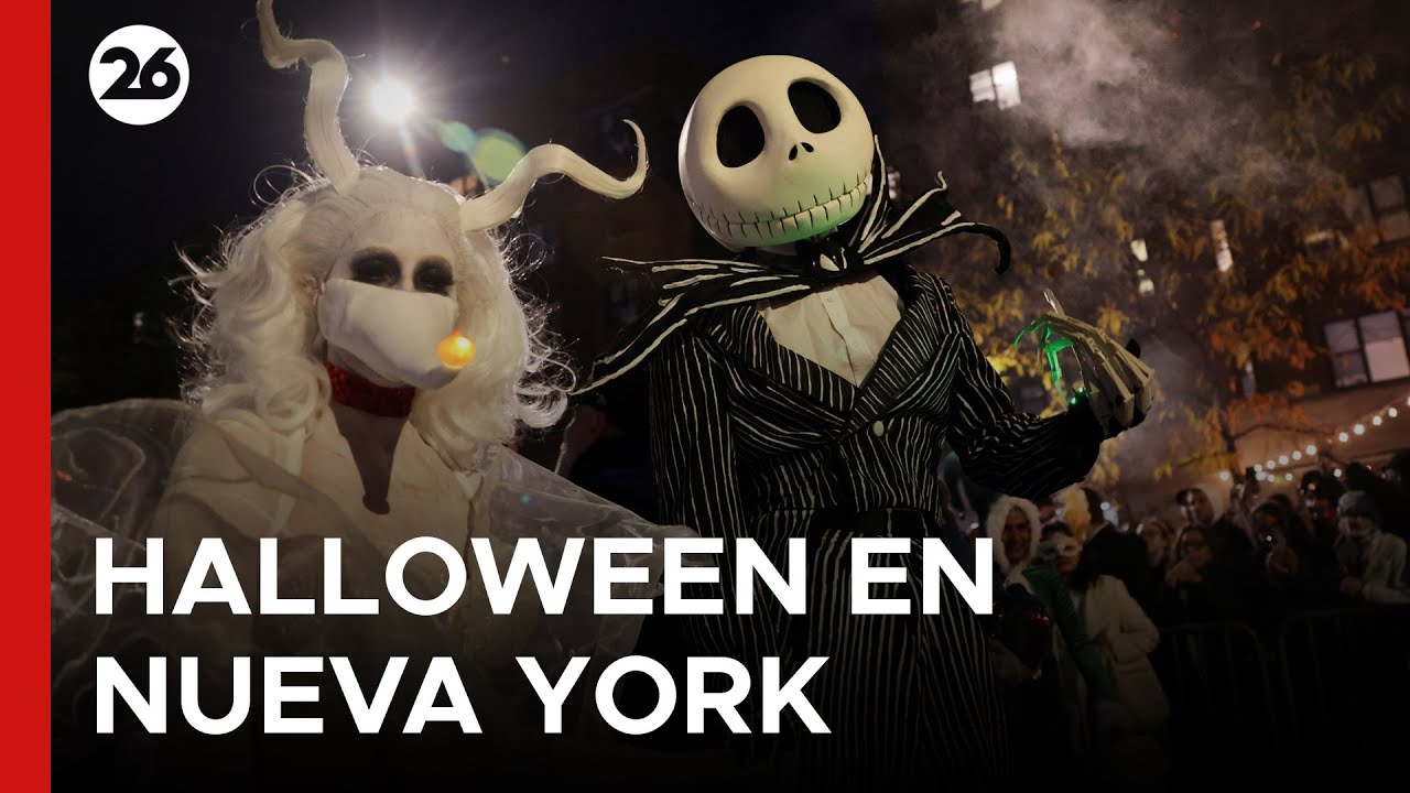 🎃 NUEVA YORK: MILES de PARTICIPANTES DISFRAZADOS protagonizaron el DESFILE de HALLOWEEN en MANHATTAN
