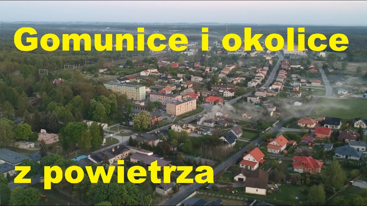 Gomunice i okolice z powietrza