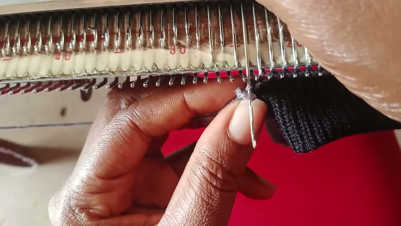 machine knitting: How to cast off your work from your knitting machine