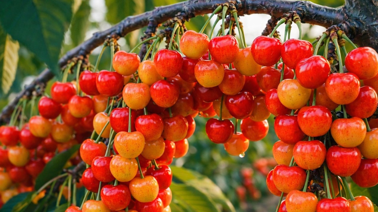 How Rainier Cherries Are Grown | From Planting to Harvest | Ultra Heavy Fruiting Documentary