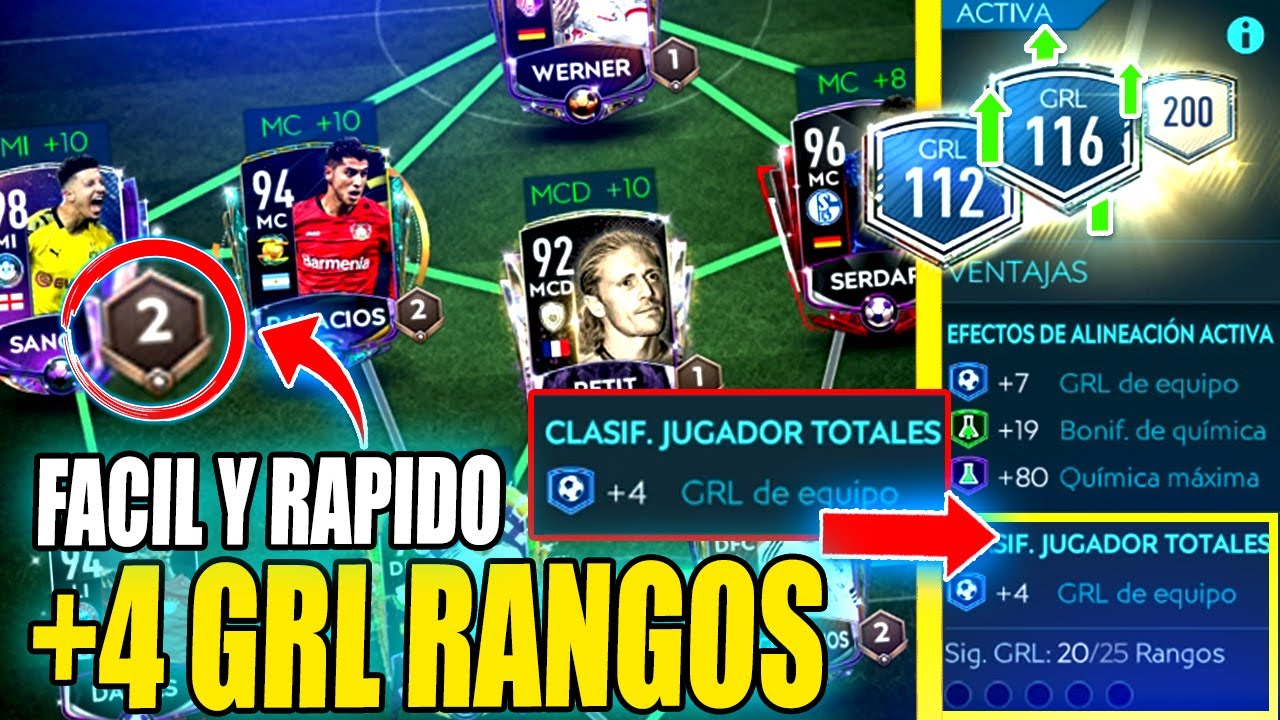 +4 DE GRL FACIL Y RAPIDO - SUBIDA DE RANGOS EXPLICADA PASO A PASO | FIFA 20 MOBILE