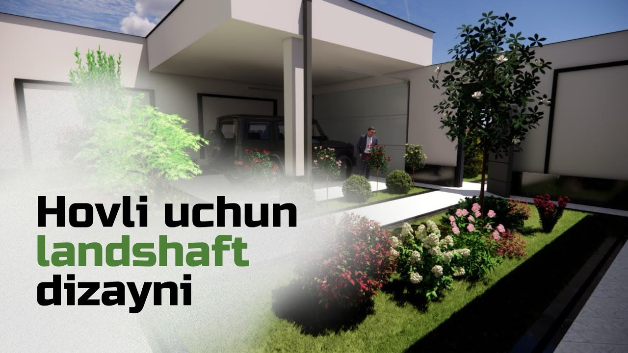 Hovli uchun landshaft loyihasi