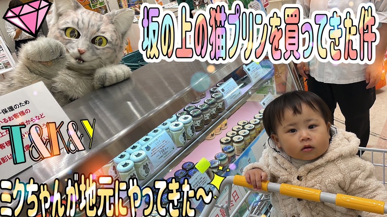 坂の上の猫プリンを買ってきた件　ミクちゃんが地元にやって来た