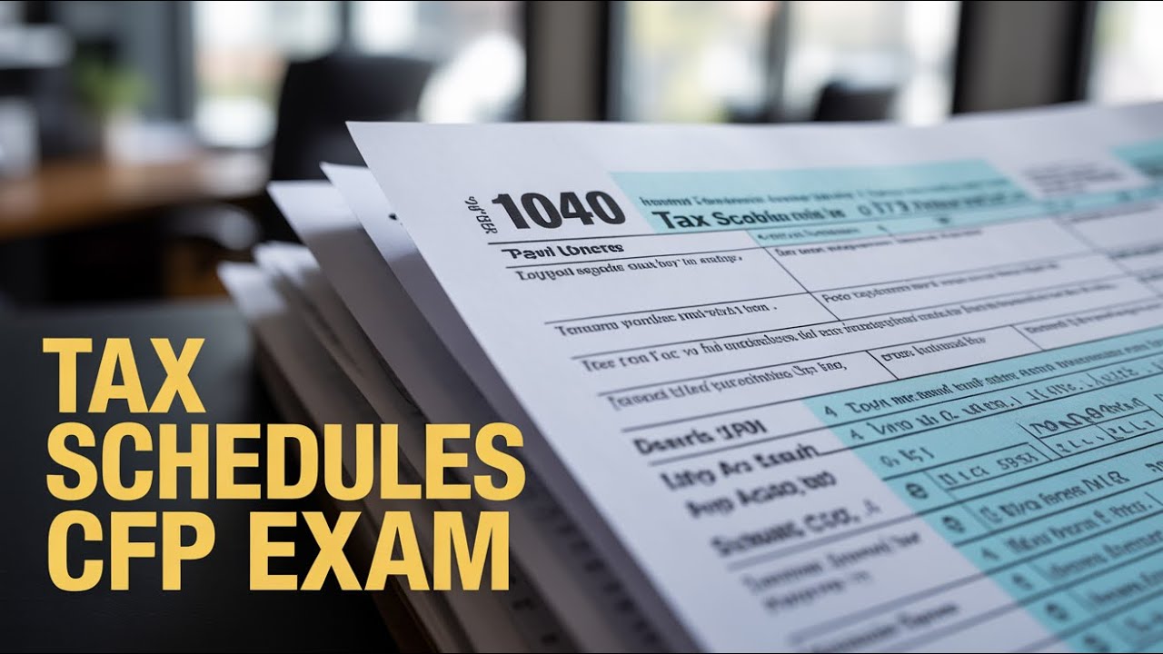Four Tax Schedules You NEED to Know for the 2025 CFP® Exam