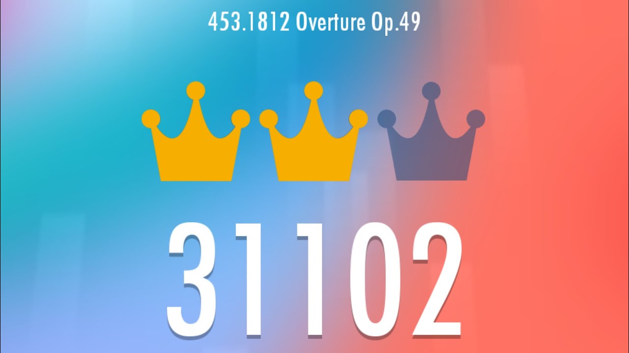 [Tchaikovsky] 1812 Overture-Piano Tiles Umod