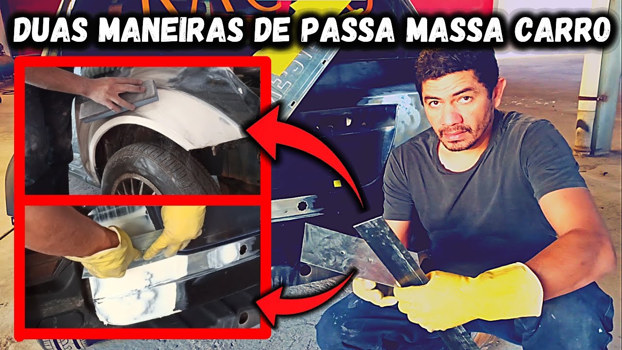 DUAS MANEIRAS de PASSAR a MASSA com REGUA no carro | continuação do FORD KA | dicas para iniciantes