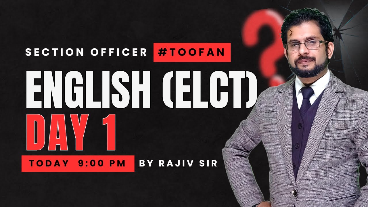 #Toofan Section Officer (Feedback Session) - English by Rajiv Sir |@EdusoftAcademy  ​