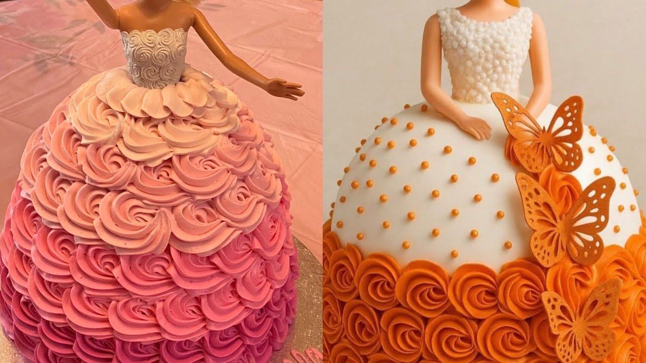 Stunning Barbie Themed Cake Ideas // Pink Barbie cakes💕👌