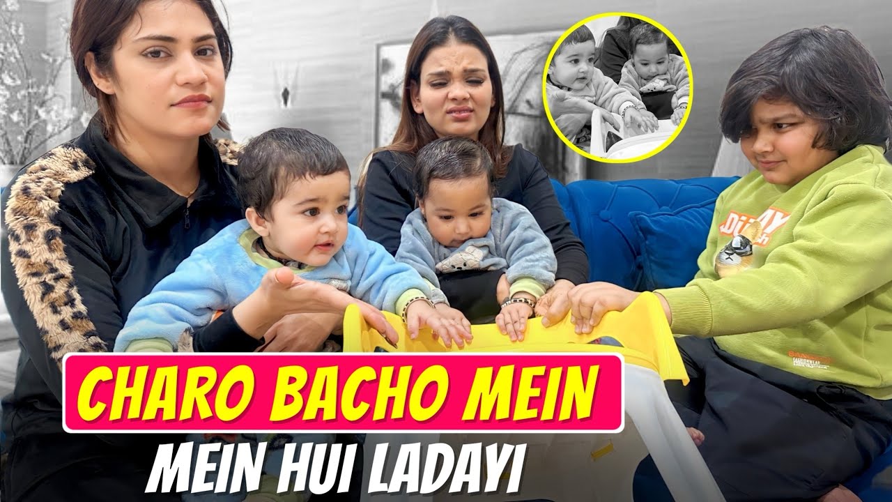 CHARO BACCHON ME HUI LADAYI | Chiku Malik Vlogs