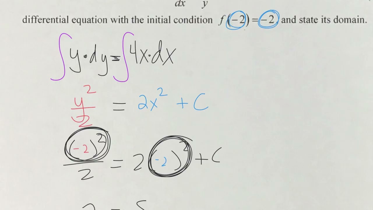 Differential Equations day 3