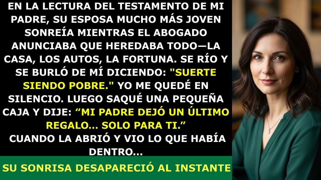 En la Lectura del Testamento de mi Padre, la Cazafortunas se Llevó Todo… Hasta que la Sorprendí