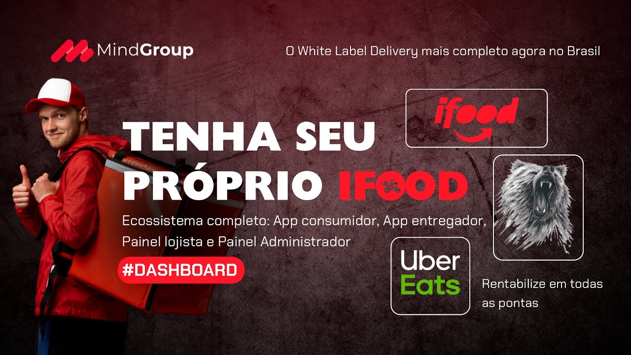 SISTEMA DELIVERY - UberEats e Ifood Clone - Ecossistema de Vendas/Entregas White Label - Dashboard