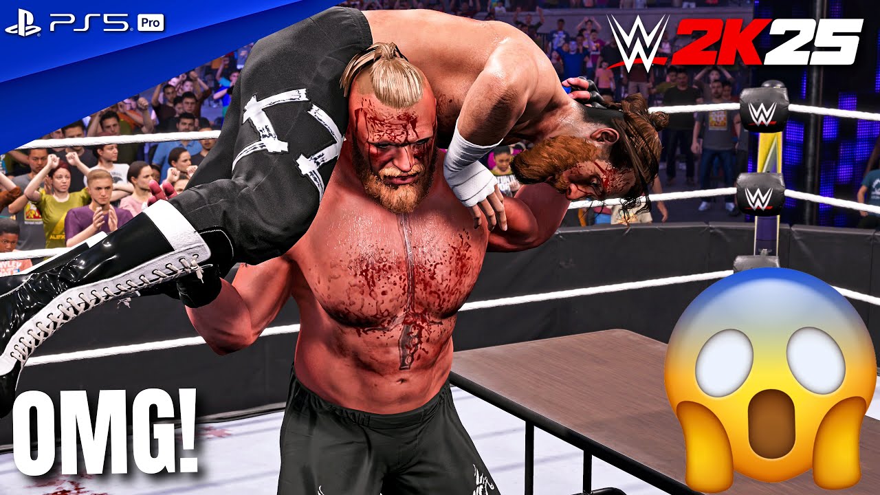 WWE 2K25 - Brock Lesnar Gauntlet Turmoil Match | PS5 Pro [4K60]