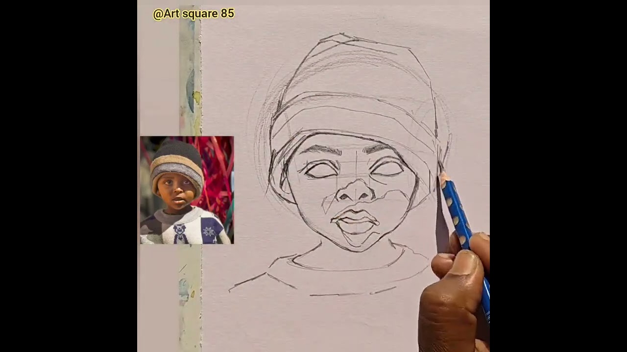 How to draw a portrait of a Little Boy // portrait drawing tutorial for beginners