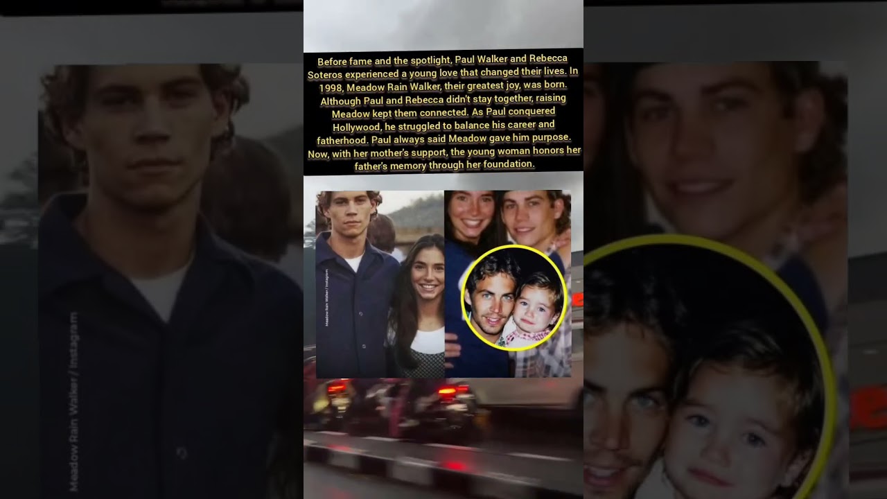 Before fame and the spotlight, Paul Walker and Rebecca Soteros