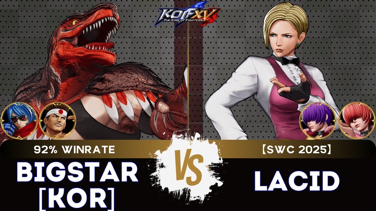 KOF XV🎞️BIGSTAR [KOR] (Dino/Joe/Krohnen) vs LACID (King/O.Shermie/Shermie)🎞️Replay Match - 10/25