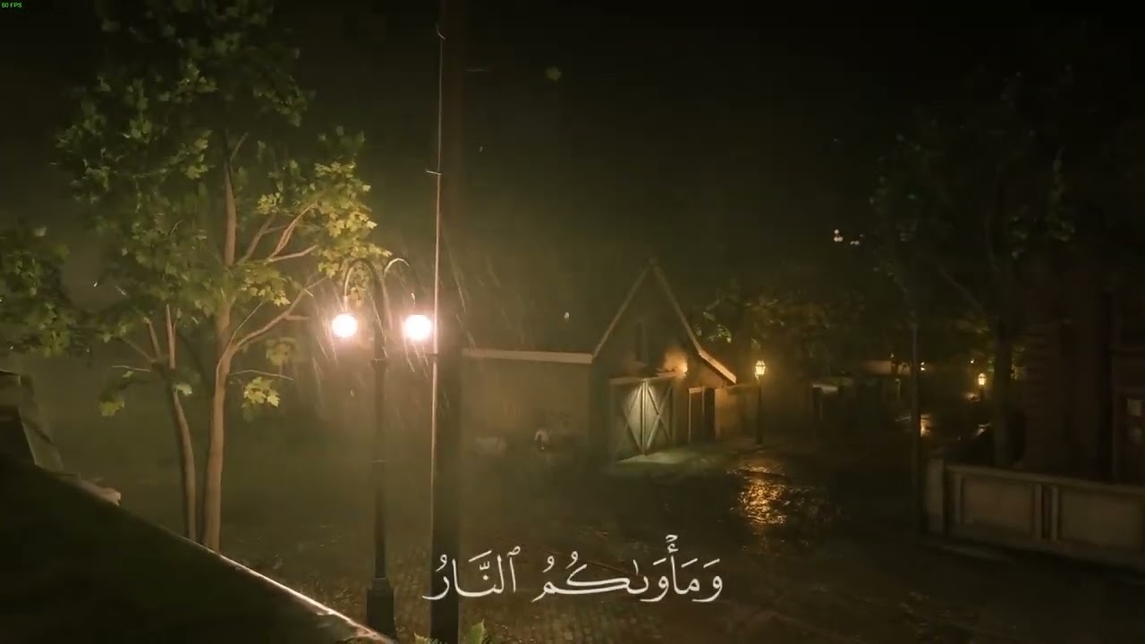 سورة العنكبوت بصوت عبد الرحمن مسعد مع صوت المطر 
