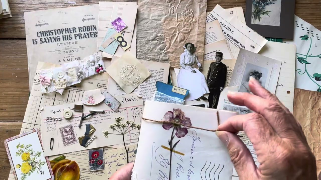 French envelope journal for inspiration + a complete vintage kit to make your own - @ThePaperCameo