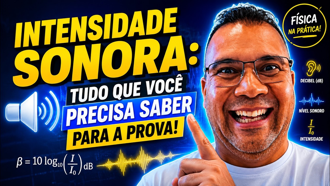 PROF TELMO - Intensidade do som: o que é, como calcular, exercícios ∫ f( Prof. Telmo )dλ