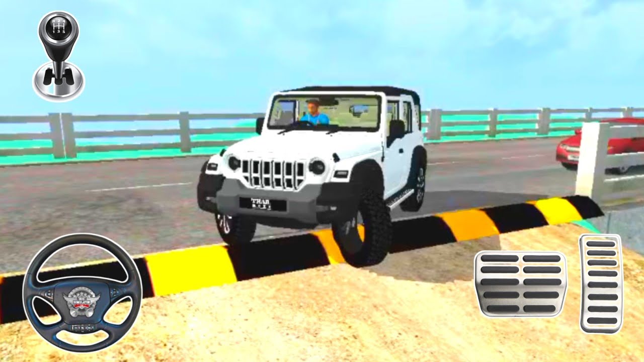 💥Mahindra Thar ROXX Village Off-Road Speed Breaker Gameplay | BUSSID