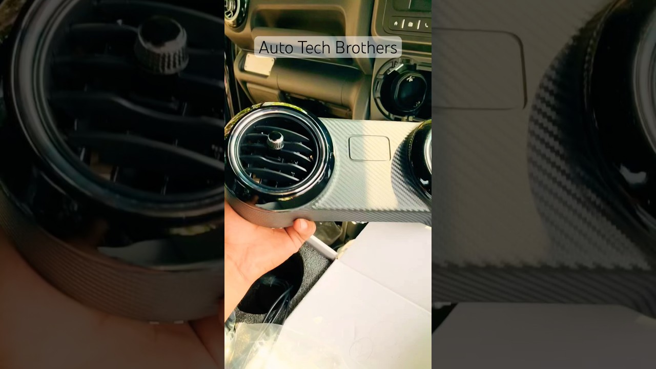 Mercedes-AMG styled AC vents Installed In Mahindra Thar