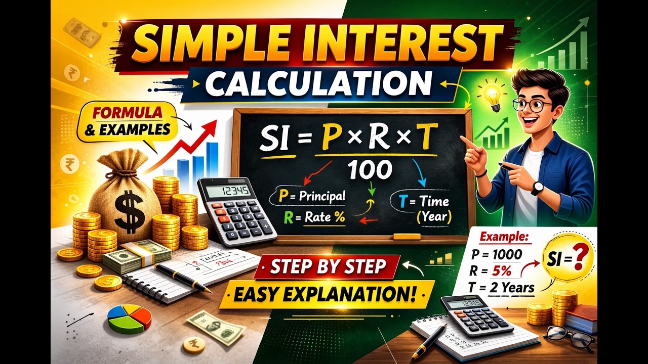 How to calculate simple interest in a very easy and simple way